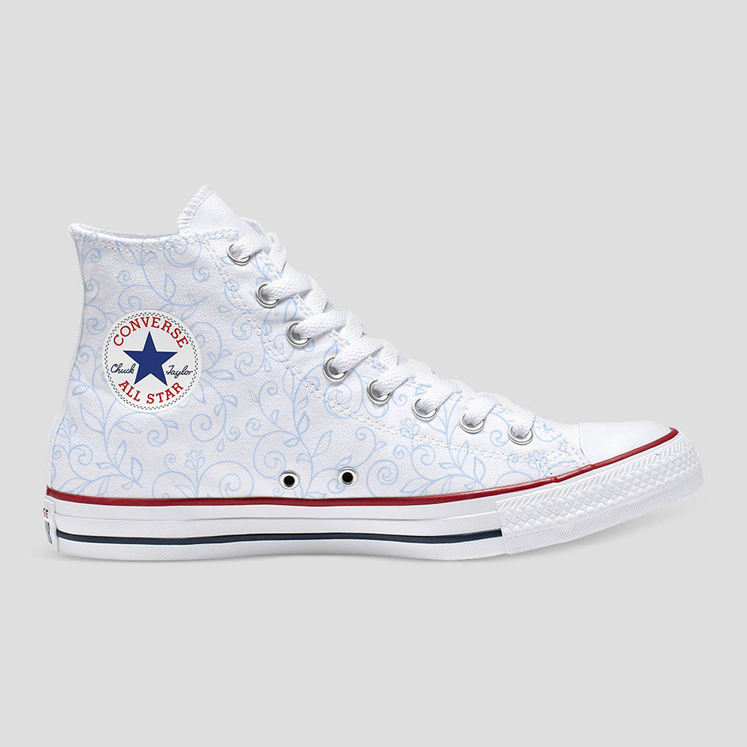 Floral Doves Custom Converse