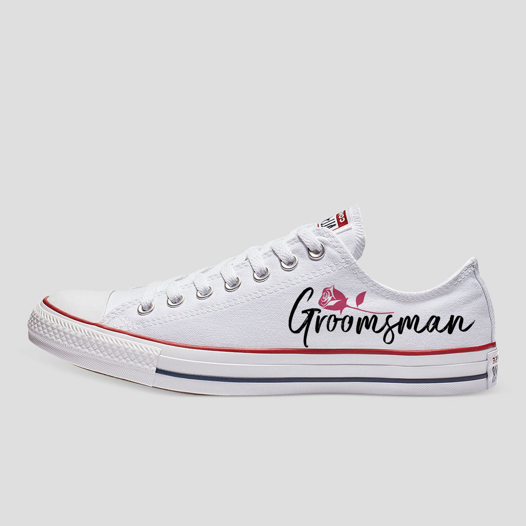 Groomsman Rose Custom Converse