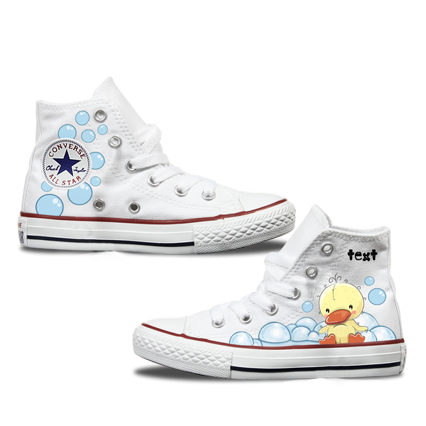 Duck Kids Converse Custom Shoes Bump Shoes
