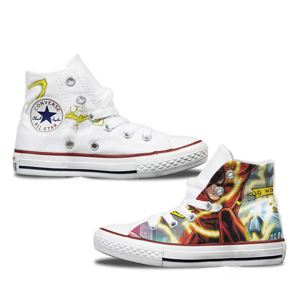 The Flash Junior Custom Converse Shoes
