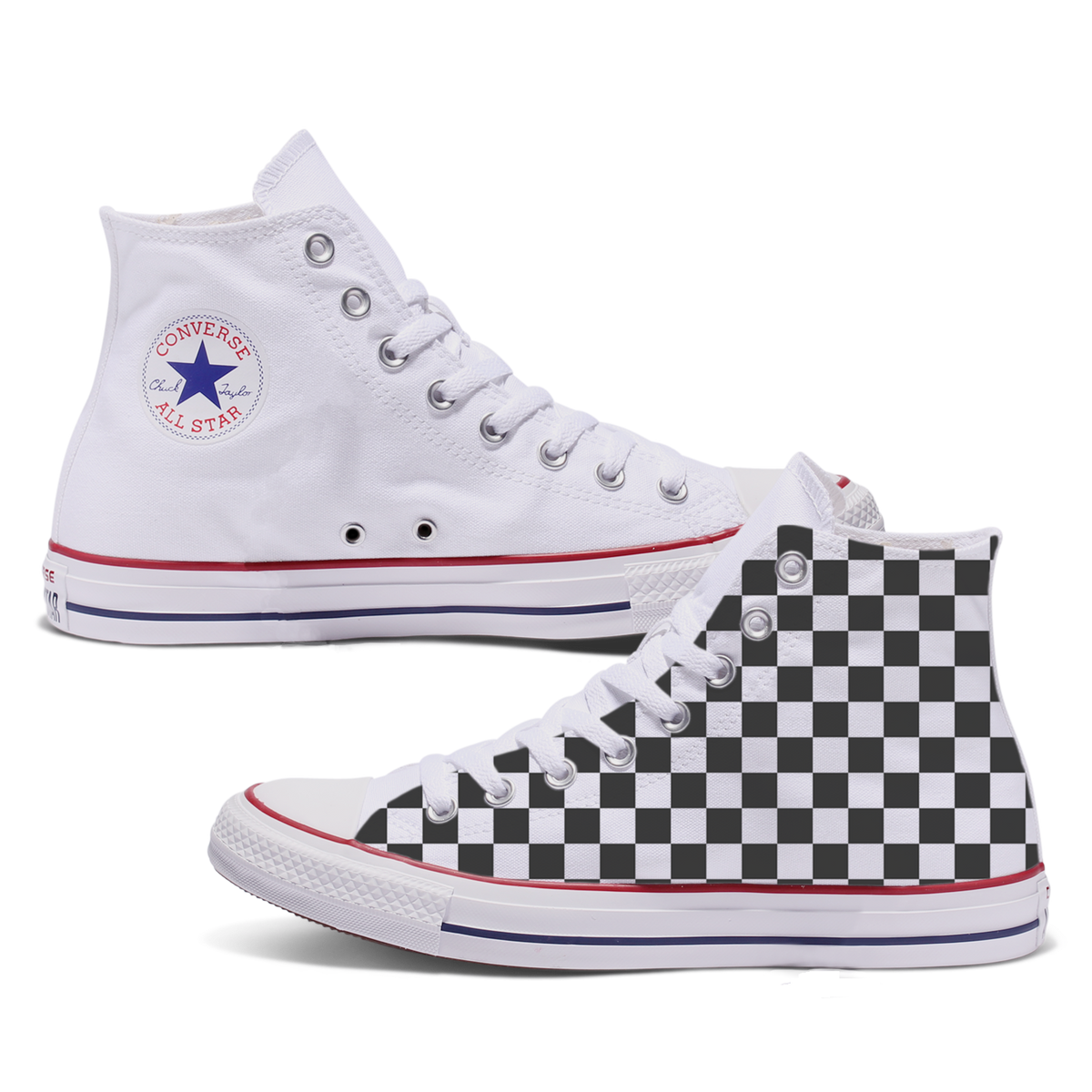 Adult Checkered Converse