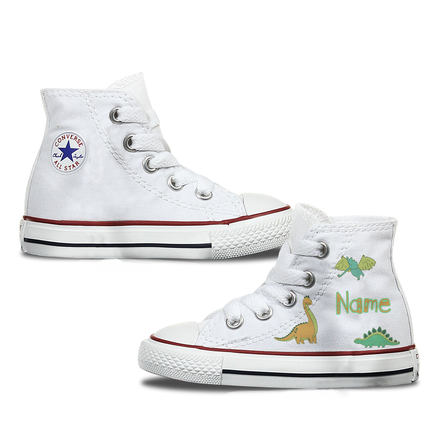 Converse Custom Dinosaur Kids Shoes Bump Bump Shoes