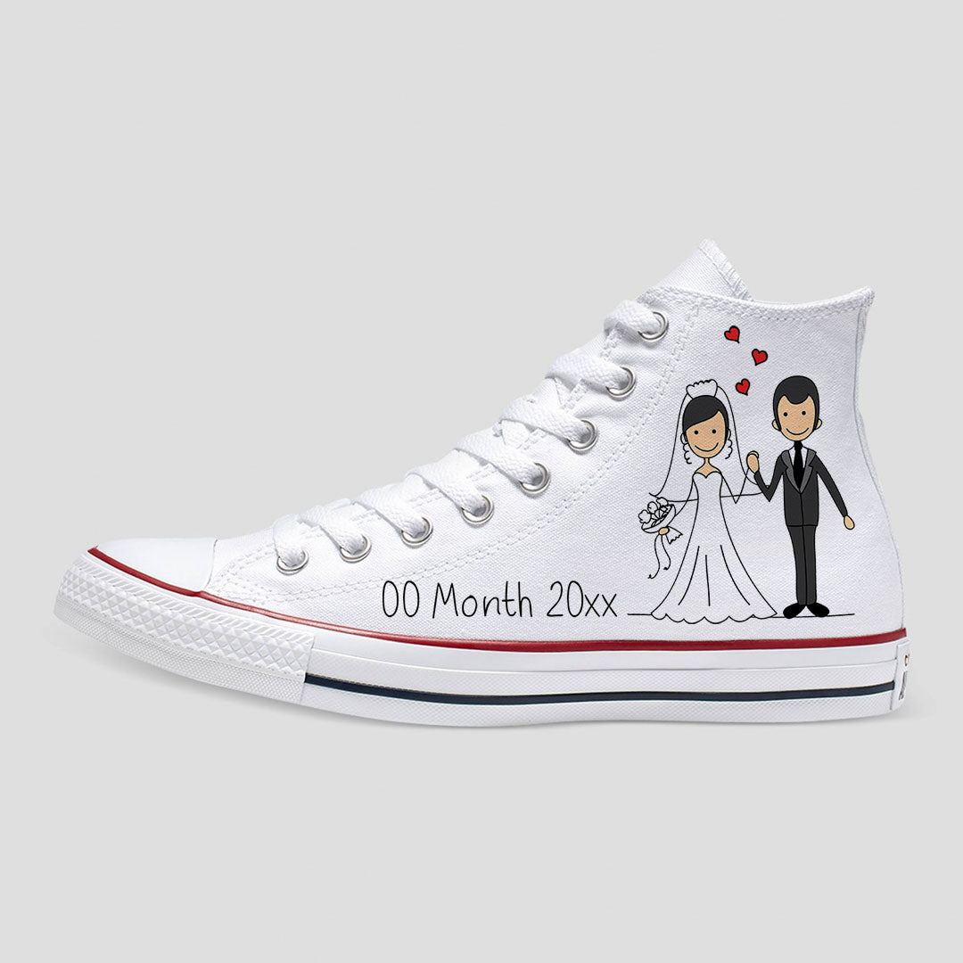 Cute Bride and Groom Custom Converse