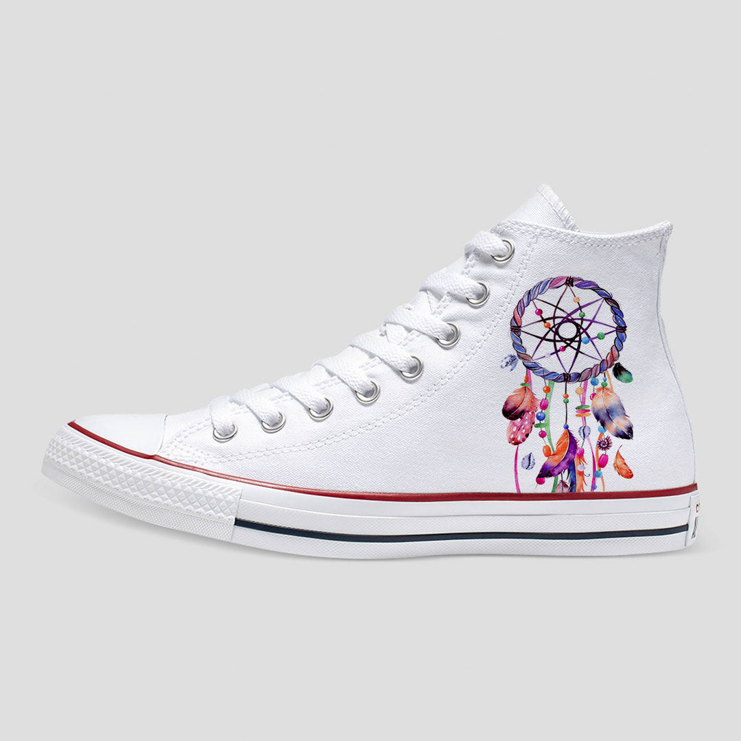 Custom Hand Painted Converse Sneakers Dream Catcher and -  in