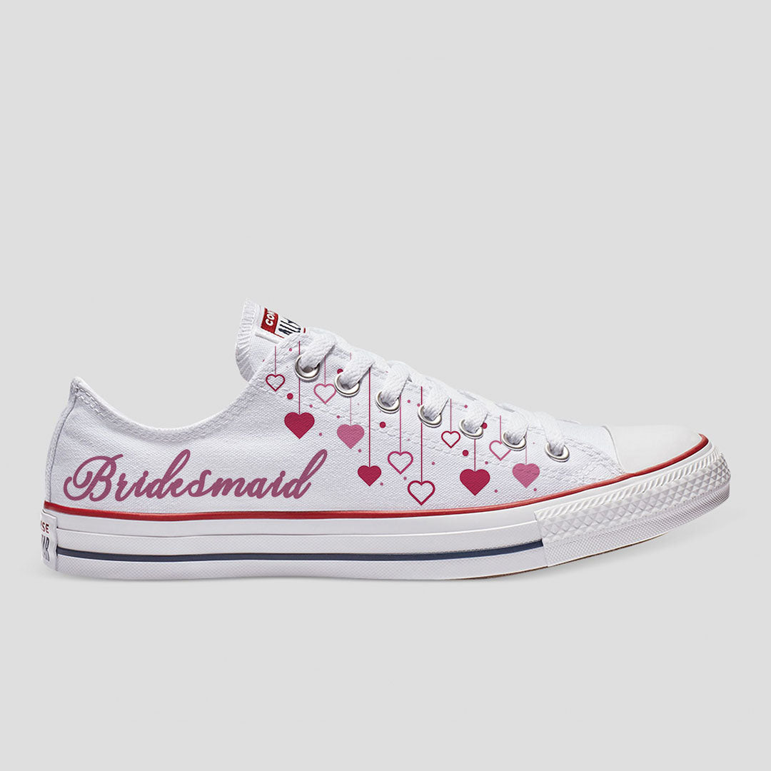 Bridesmaid Hearts Custom Converse
