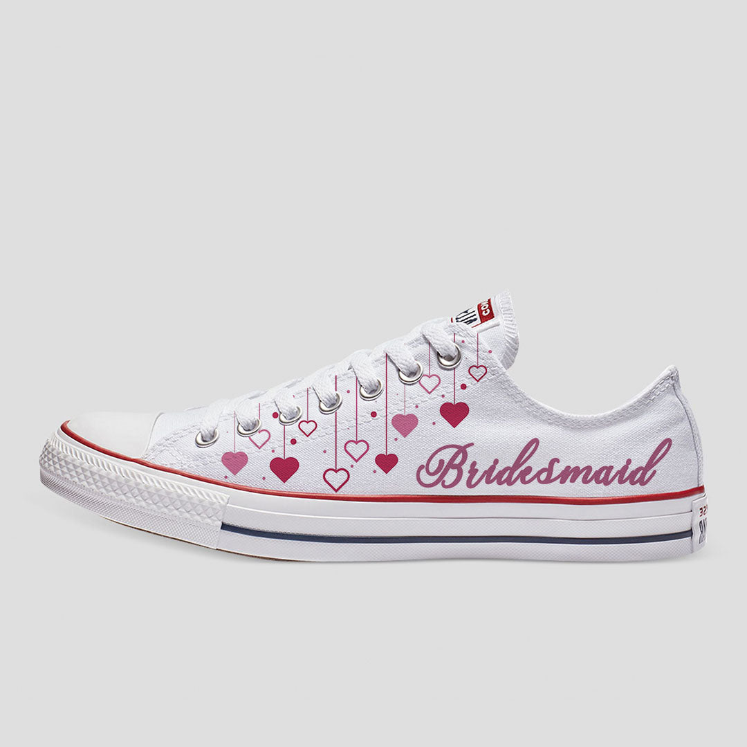 Bridesmaid Hearts Custom Converse