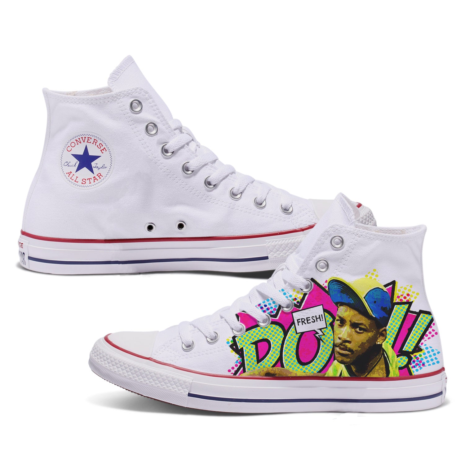Fresh Converse Converse Custom Fresh Prince Adult Shoes | Bump – Bump Shoes