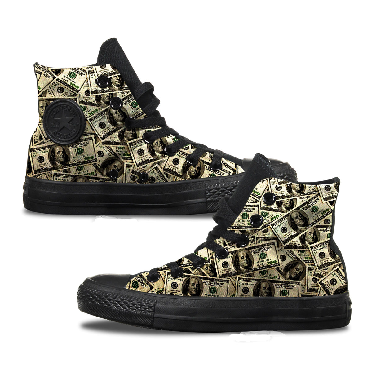 All About the Benjamins Custom Converse