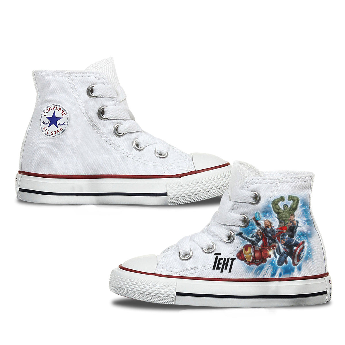 Avengers Kids Custom Converse Shoes