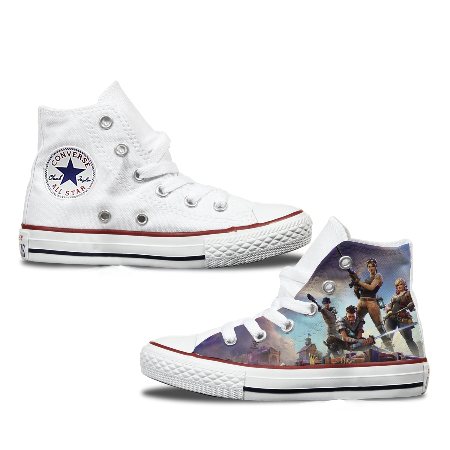 Converse Custom Fortnite Adult Shoes Black | Bump - Bump Shoes