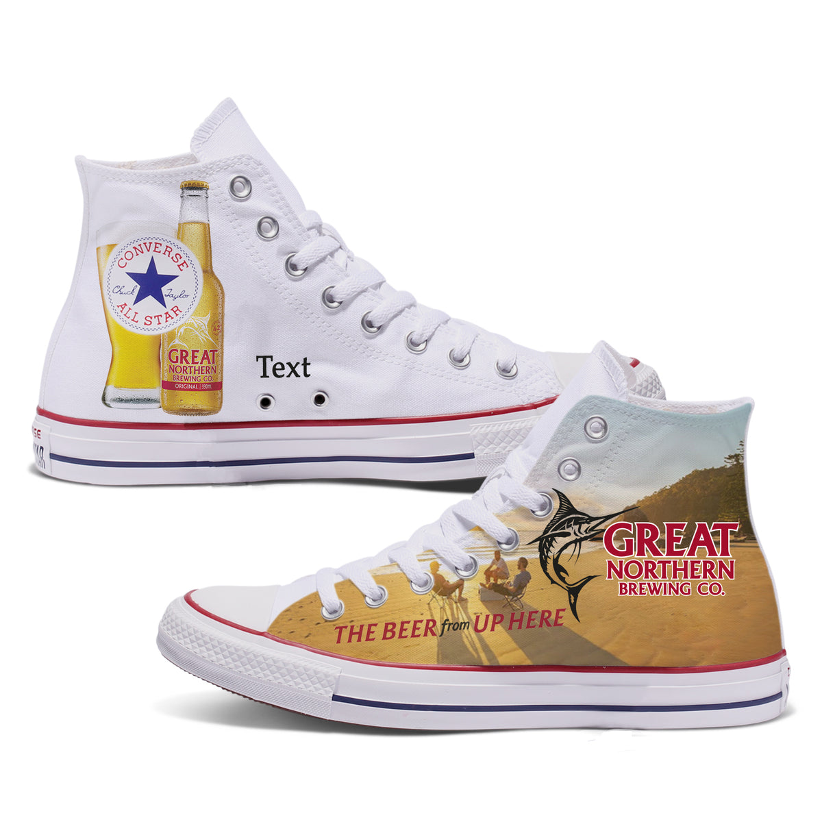 Great Northern Adult Custom Converse Shoes