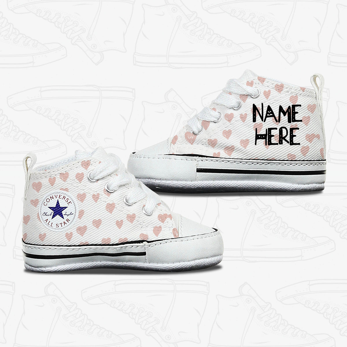 Personalised Little Princess Baby Converse