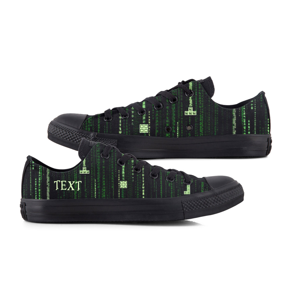 Matrix Tetris Custom Converse