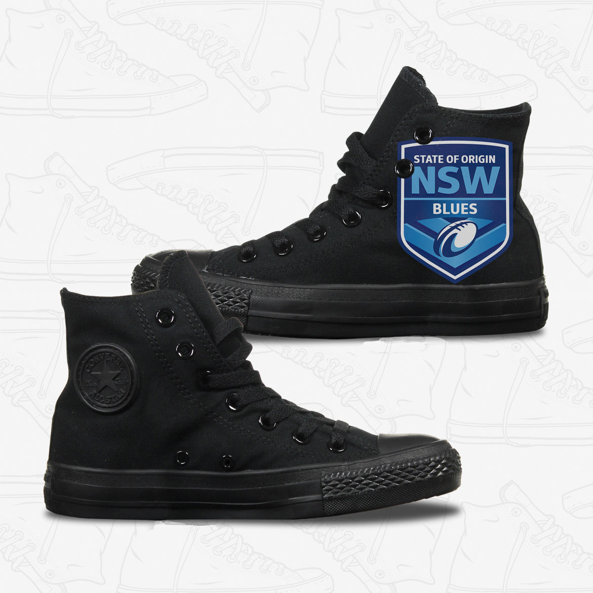 NSW State of Origin Adult Converse Shoes
