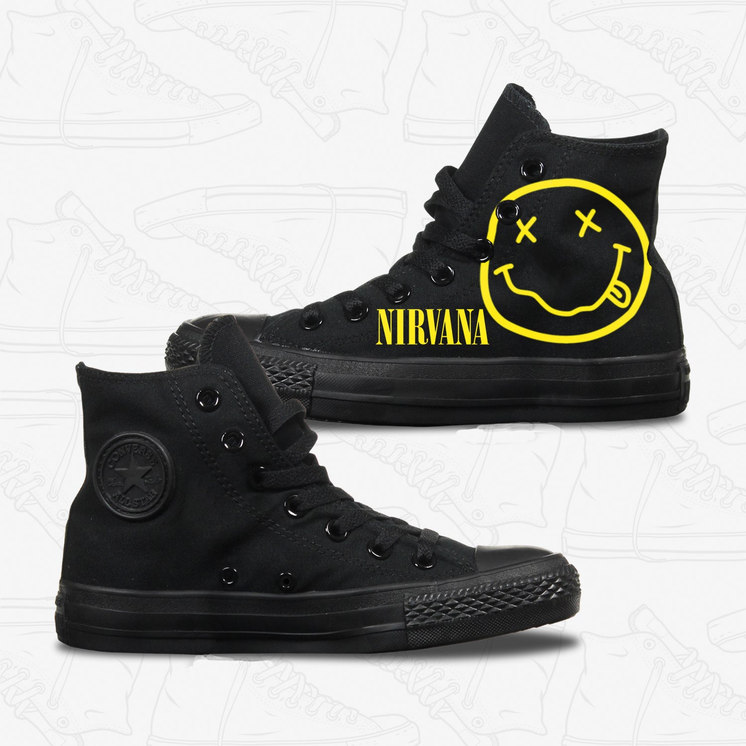 Nirvana converse shoes Clearance