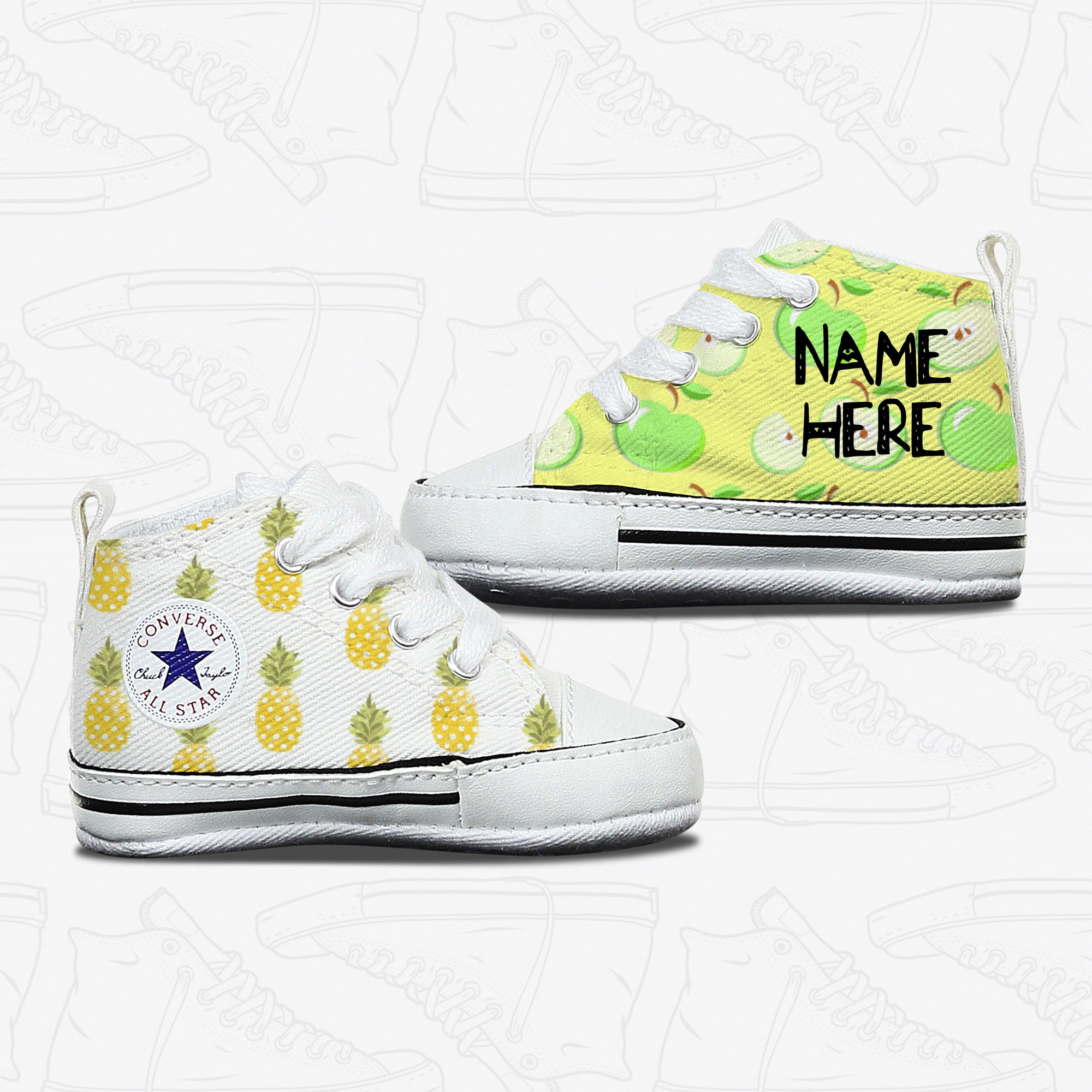 Baby Pineapple Apple Infant Converse Shoes