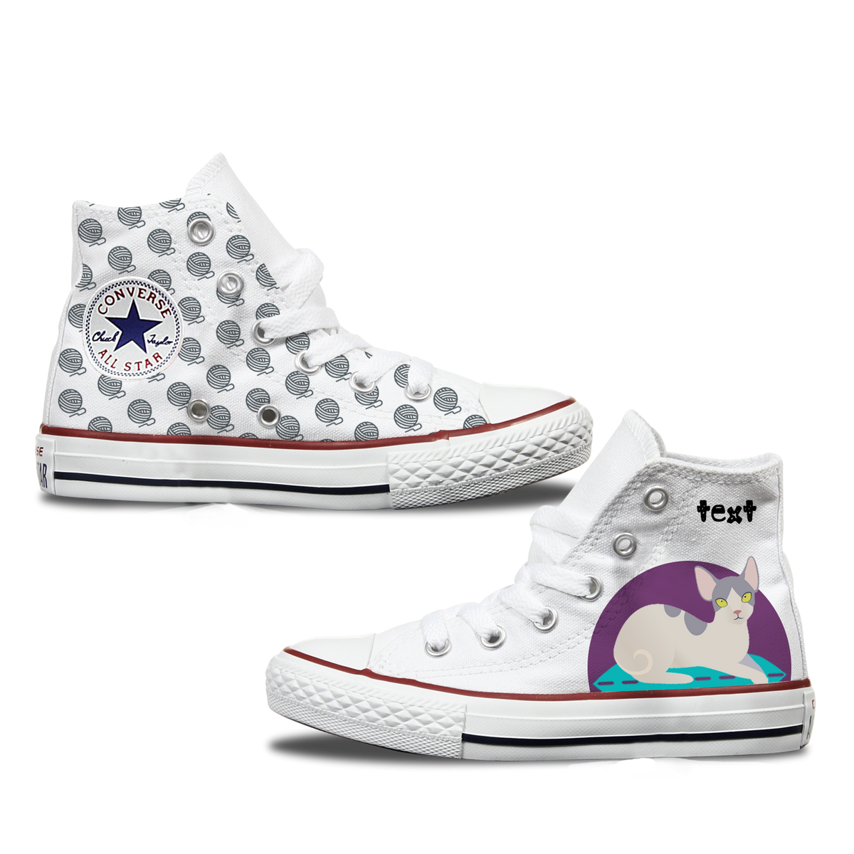 Sphynx Kids Converse Shoes