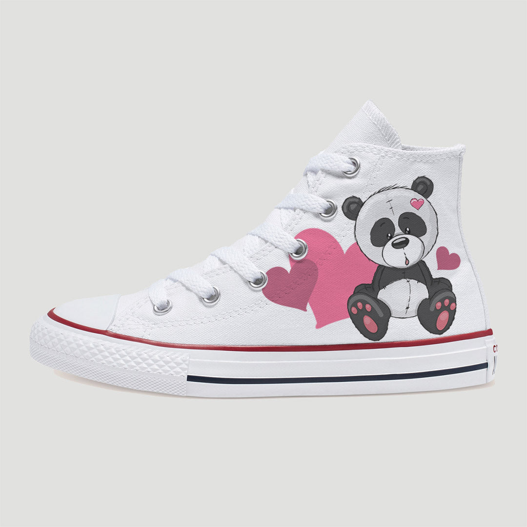 Panda Kids Custom Converse Shoes