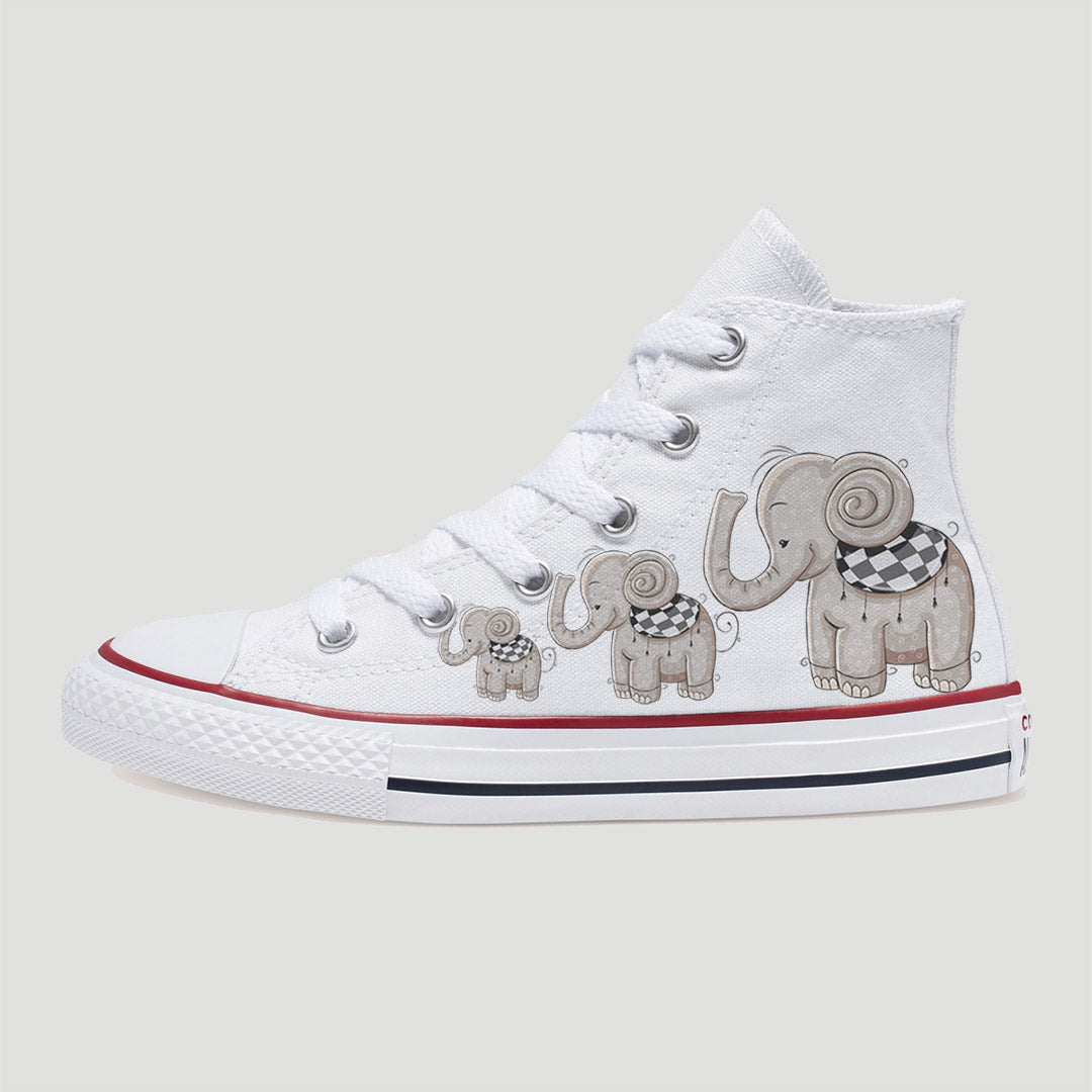 Elephant Kids Custom Converse Shoes