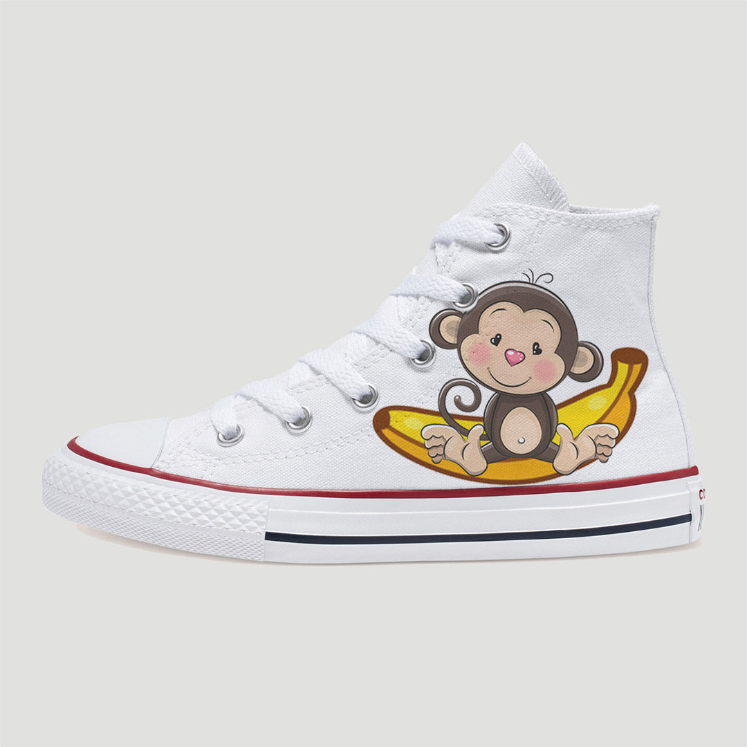 Monkey Kids Custom Converse Shoes