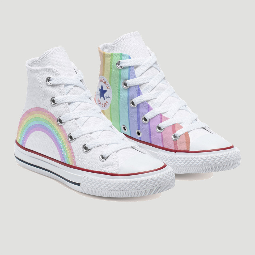 Rainbow Kids Custom Converse Shoes