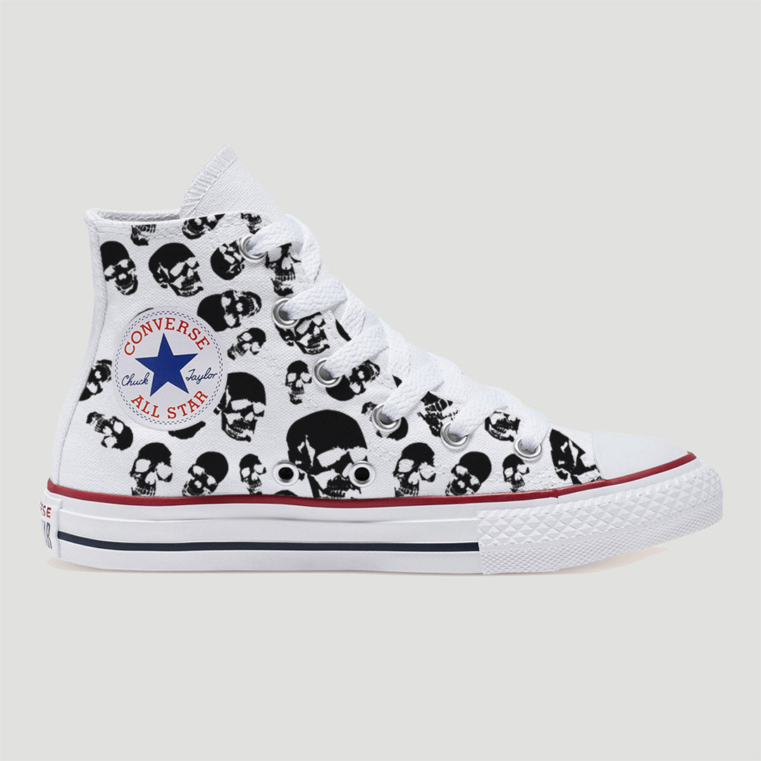 Skulls Kids Custom Converse Shoes