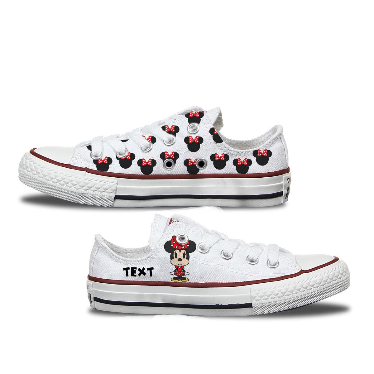 Minnie Mouse Kids Custom Converse