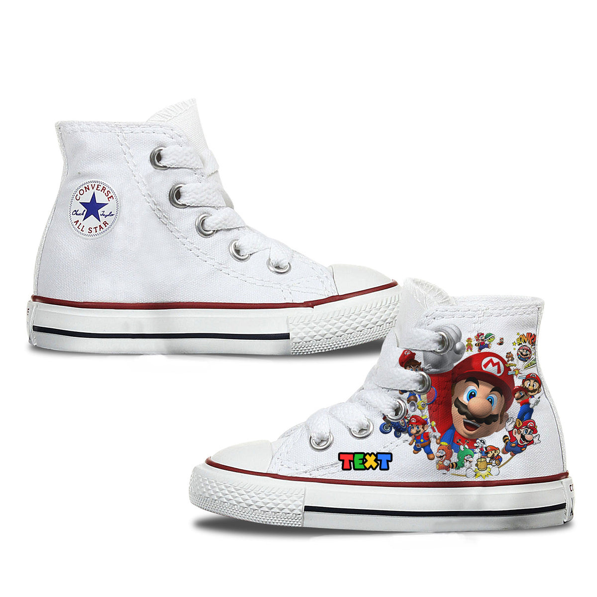 Super Mario Kids Converse Shoes